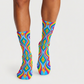 Psychedelic Rainbow Ripple socks