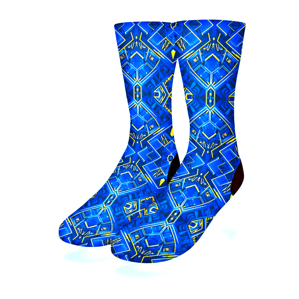 Royal Vibration Blue Socks