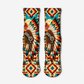 Southwestern Tribal Feather Pattern socks