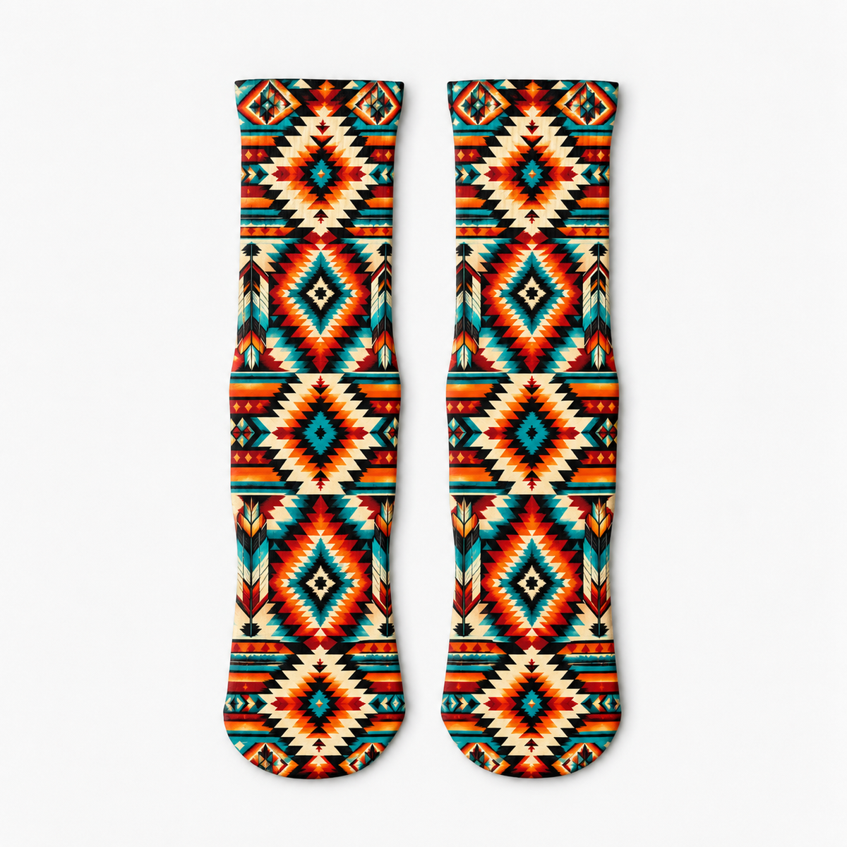 Southwestern Geometric Pattern socks