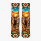 Southwestern Elk Sunset socks