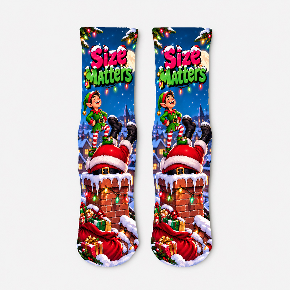 Christmas 8 Size Matters socks