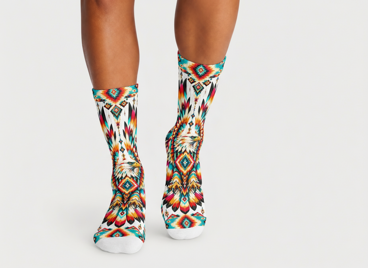 Southwestern Tribal Eagle socks