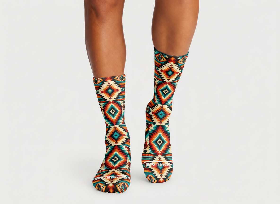 Southwestern Geometric Pattern socks