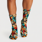 Southwestern Tribal Feather Pattern socks