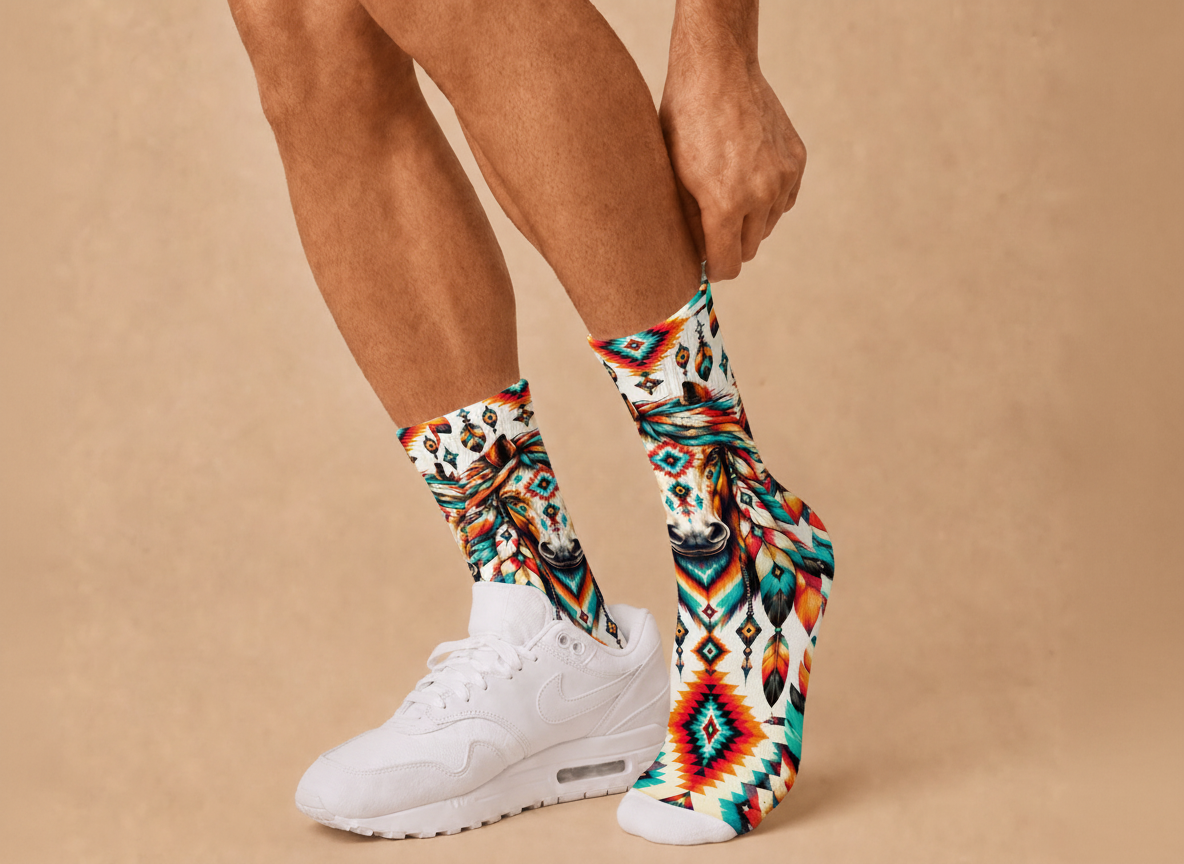 Southwestern Tribal Horse socks