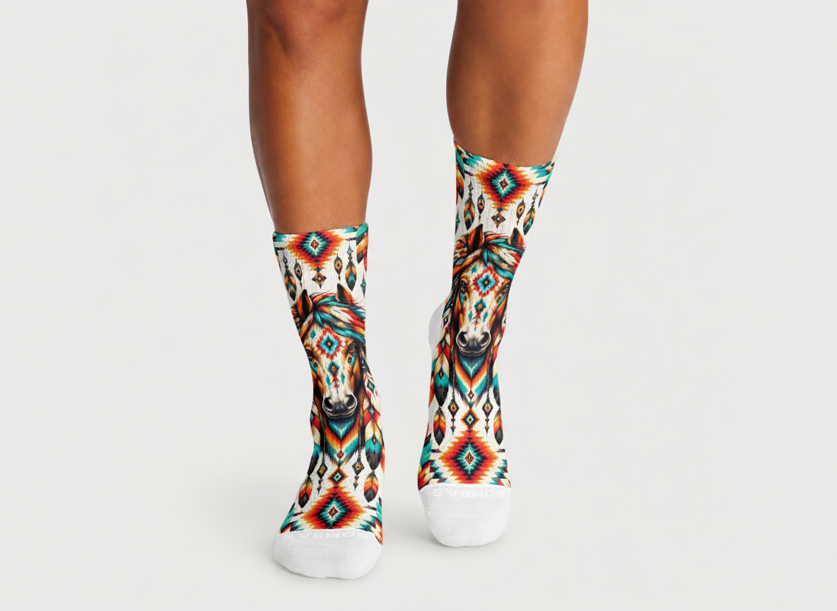 Southwestern Tribal Horse socks