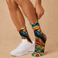 Southwestern Raven Sunset socks