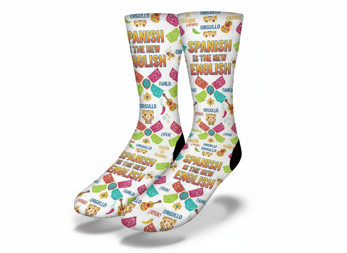 Spanish is the new English socks