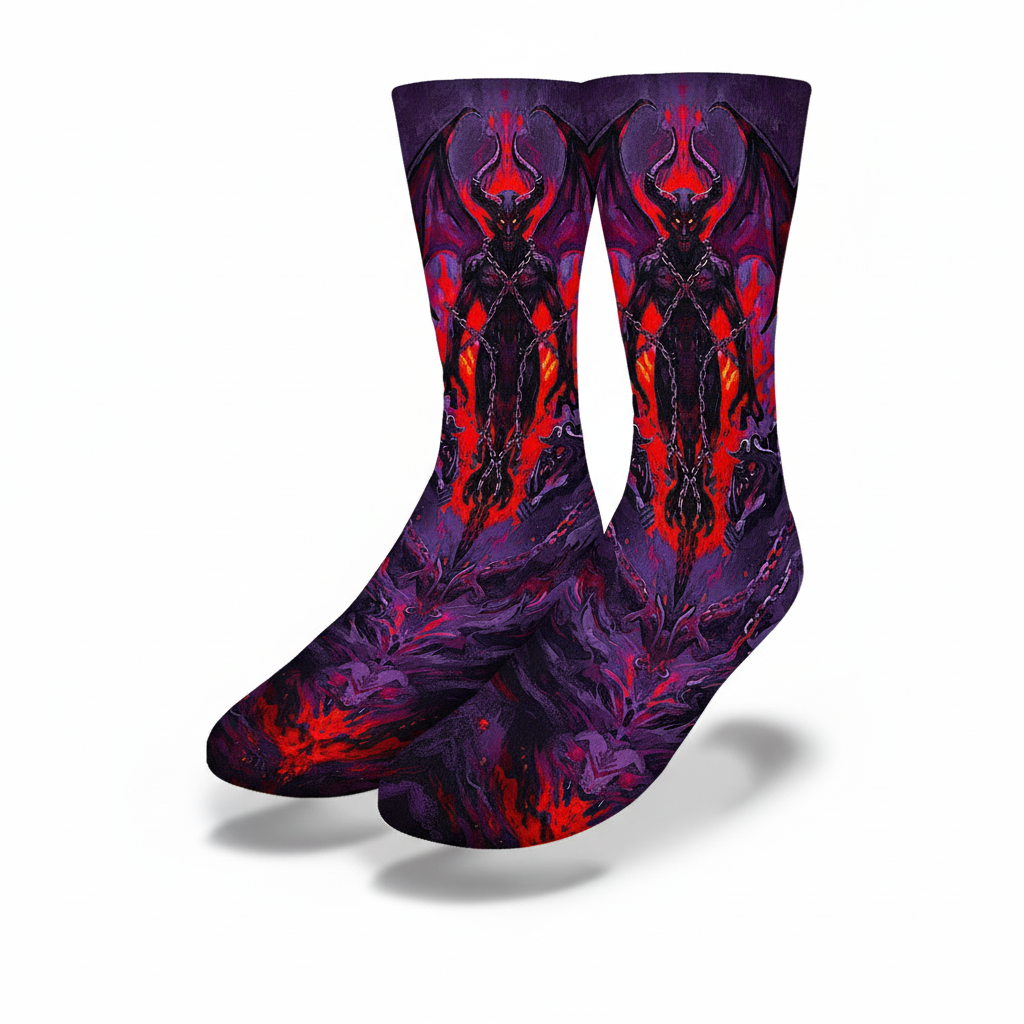 Tarot Card The Devil socks