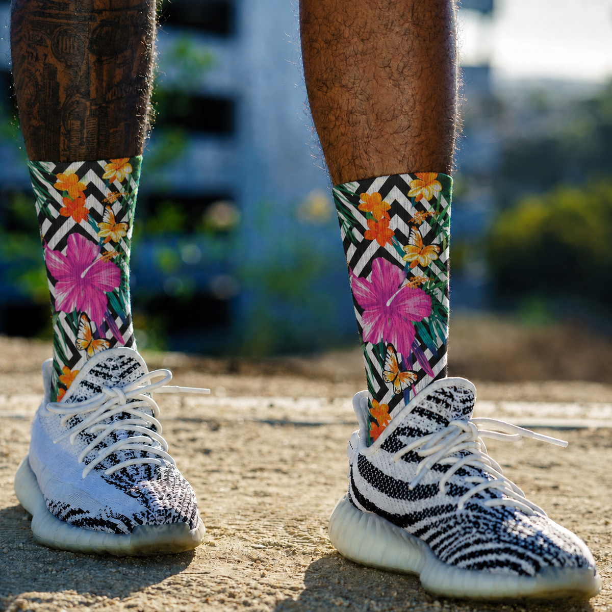 Tropical Crew Socks (5 Pairs)