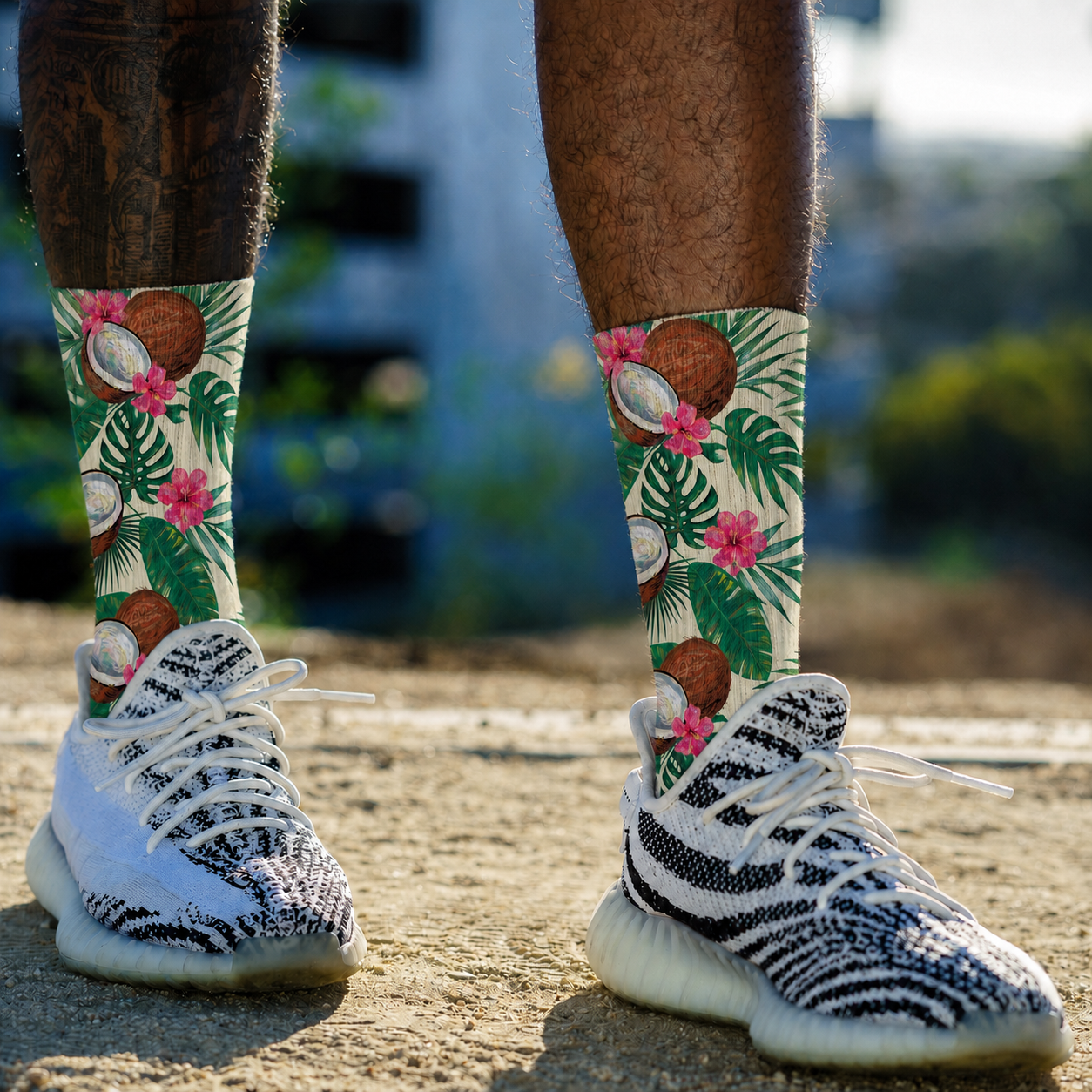 Tropical Crew Socks (5 Pairs)