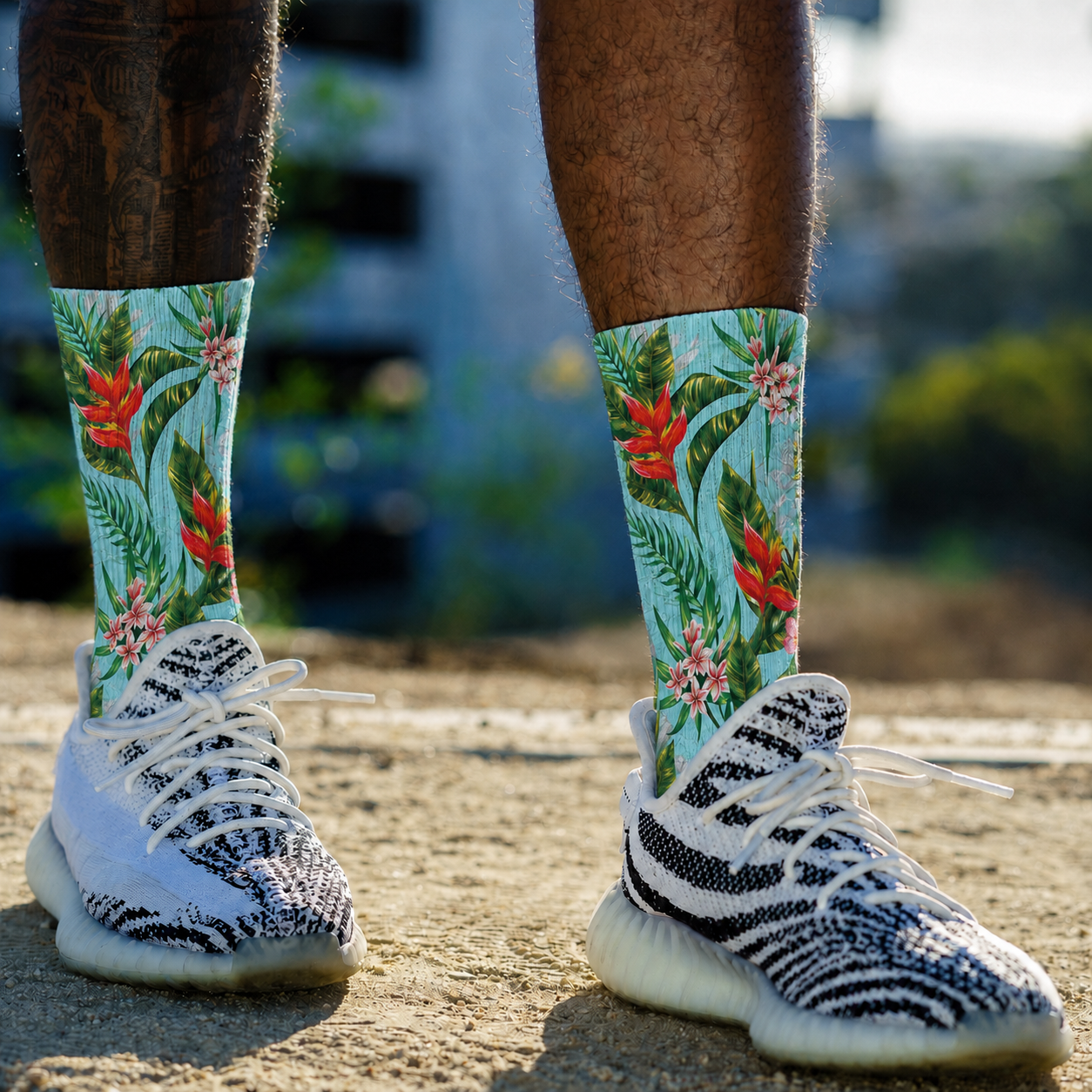 Tropical Crew Socks (5 Pairs)
