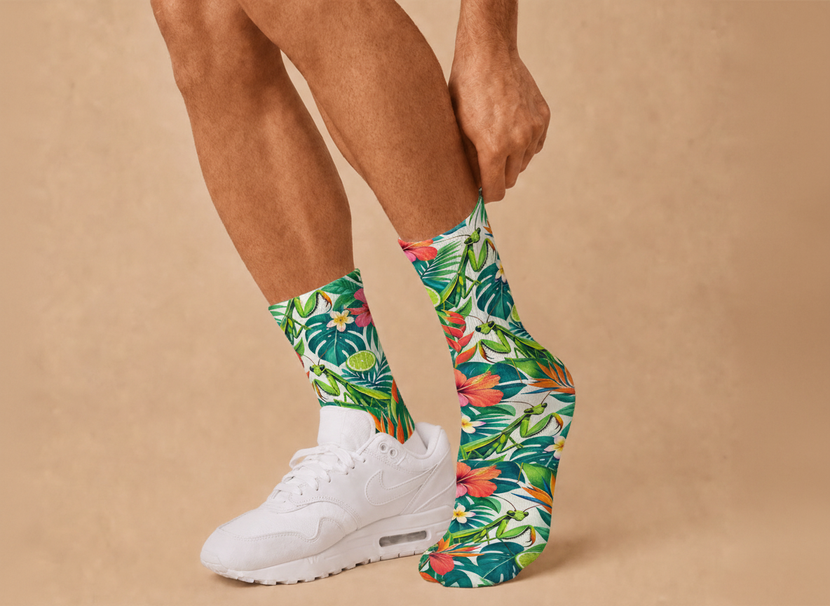 Insects Tropical Mantis socks