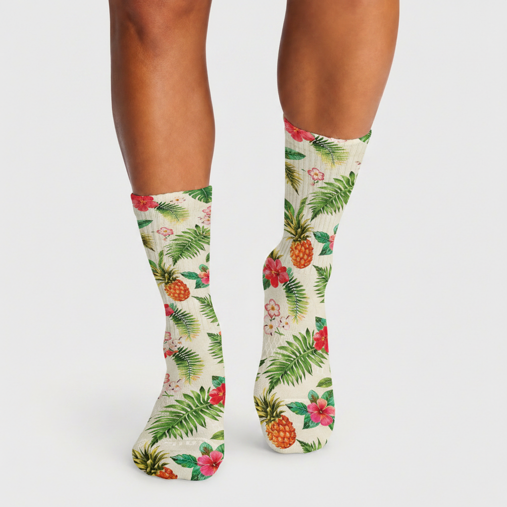 Tropical Crew Socks (5 Pairs)