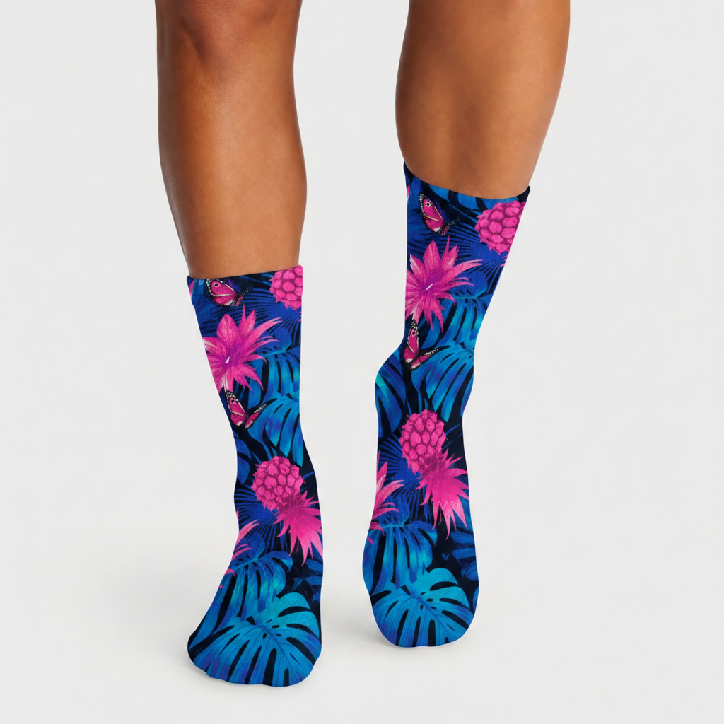Tropical Crew Socks (5 Pairs)