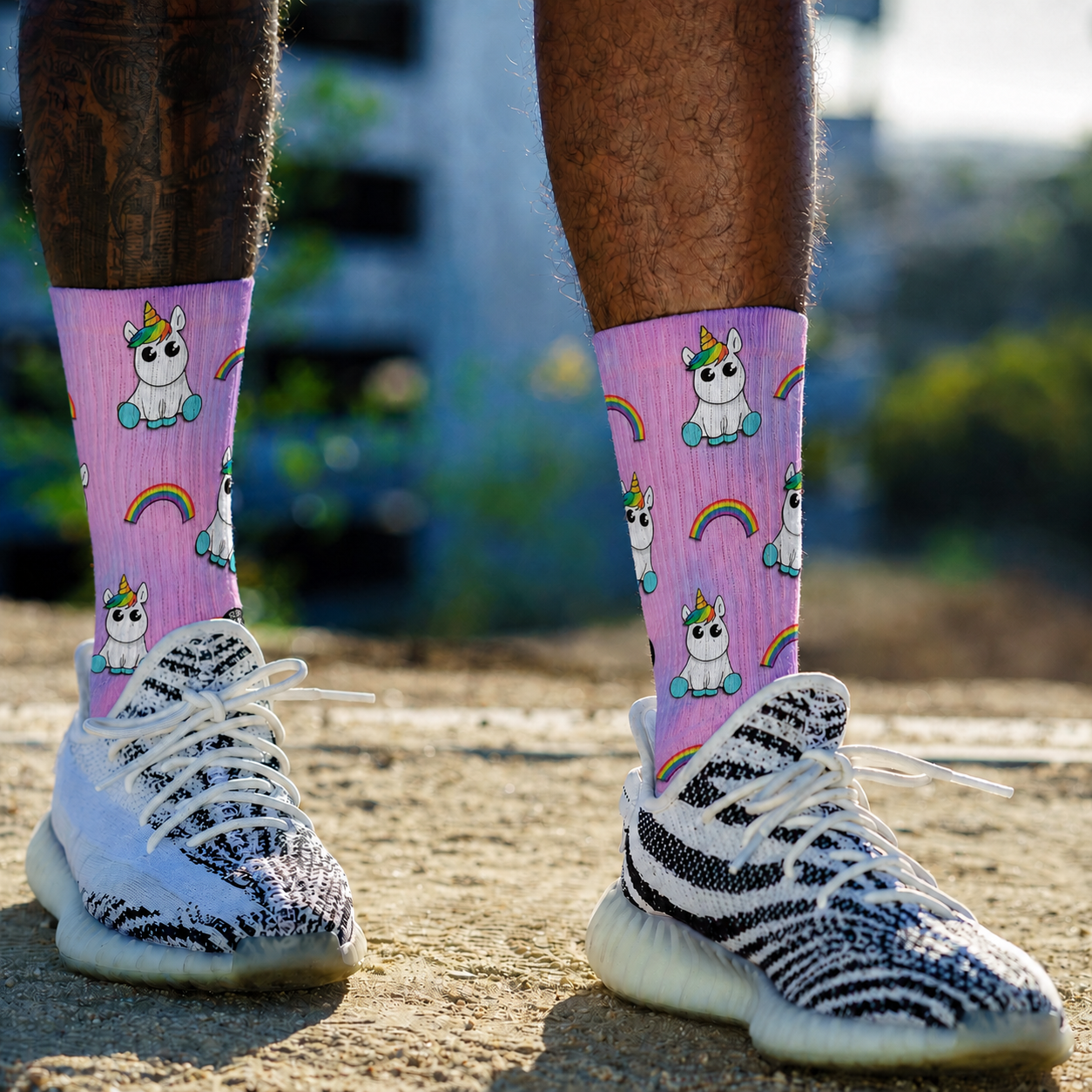 Unicorn Crew Socks (1, 3 & 5-Pair Options)