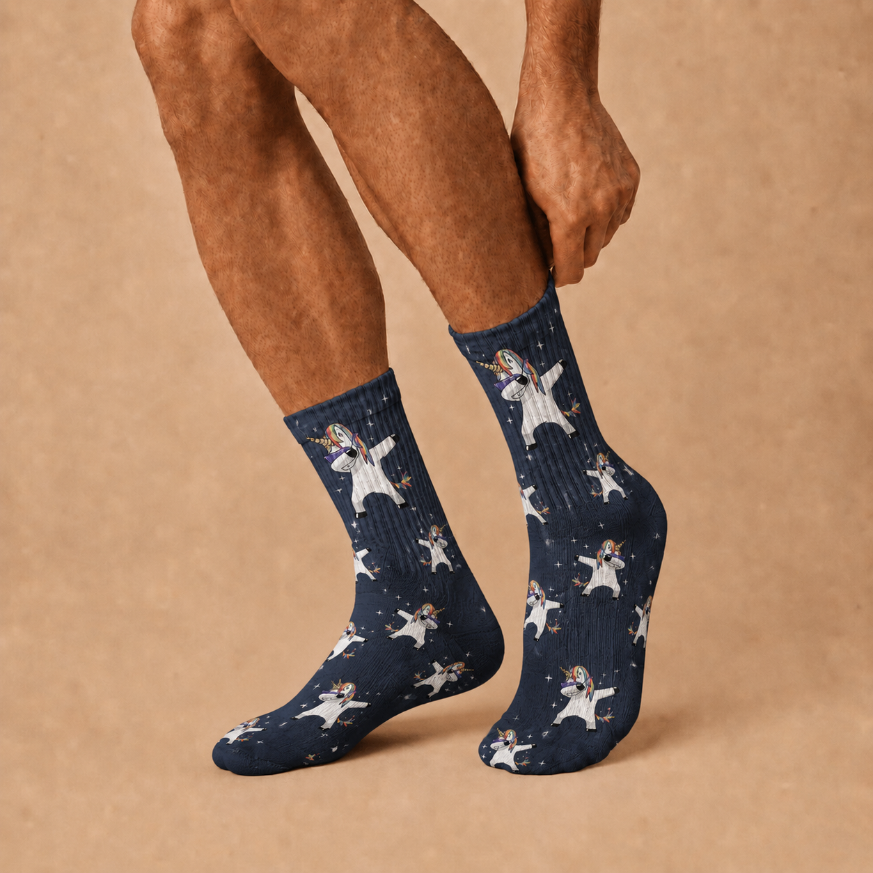 Unicorn Dab Crew Socks