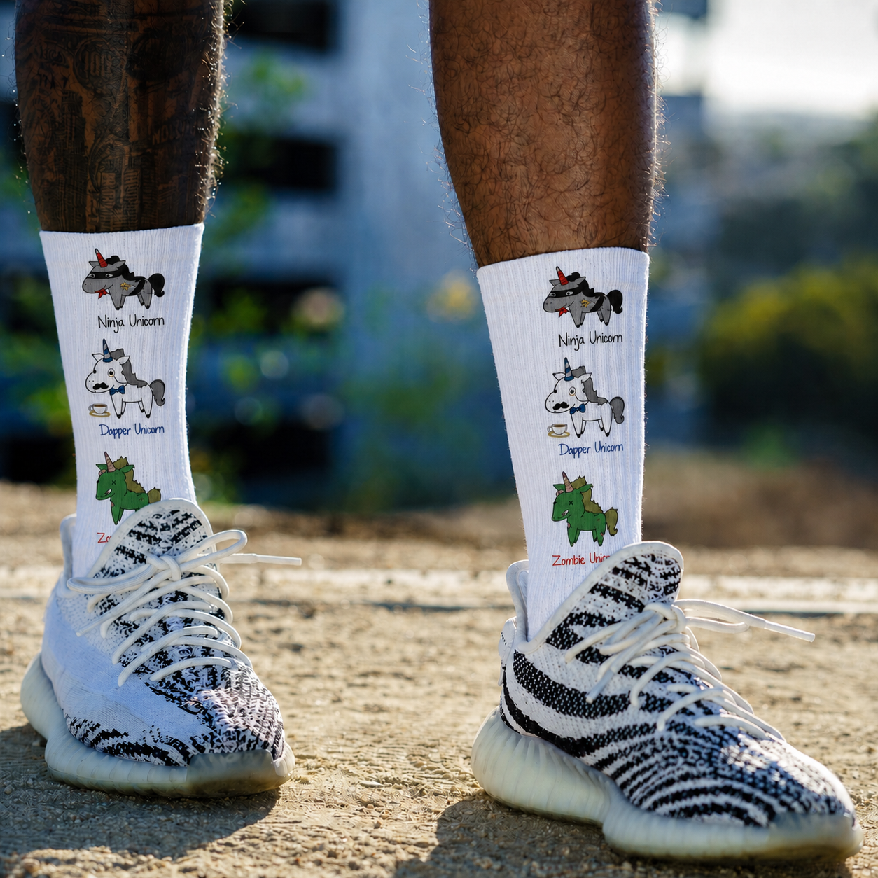 Unicorn Crew Socks (1, 3 & 5-Pair Options)