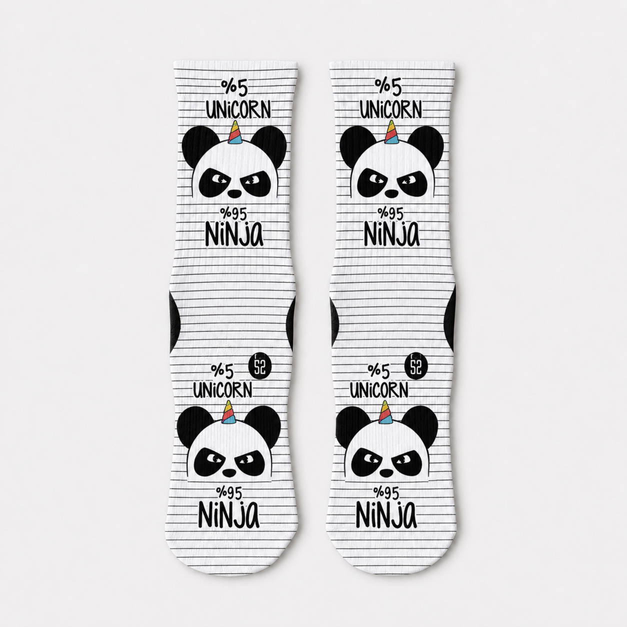 Unicorn Ninja Crew Socks