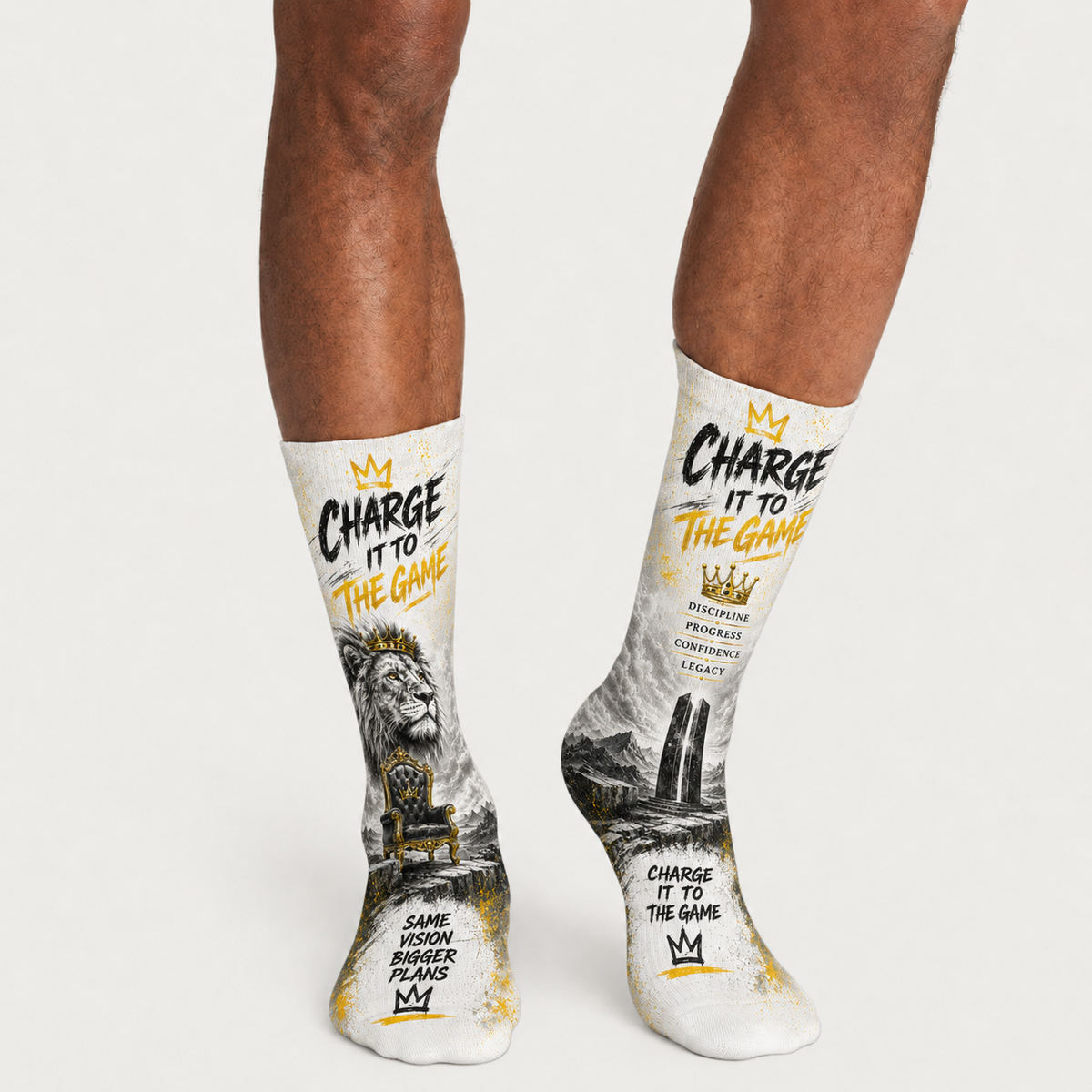 Urban1 Charge It 3 Lion socks