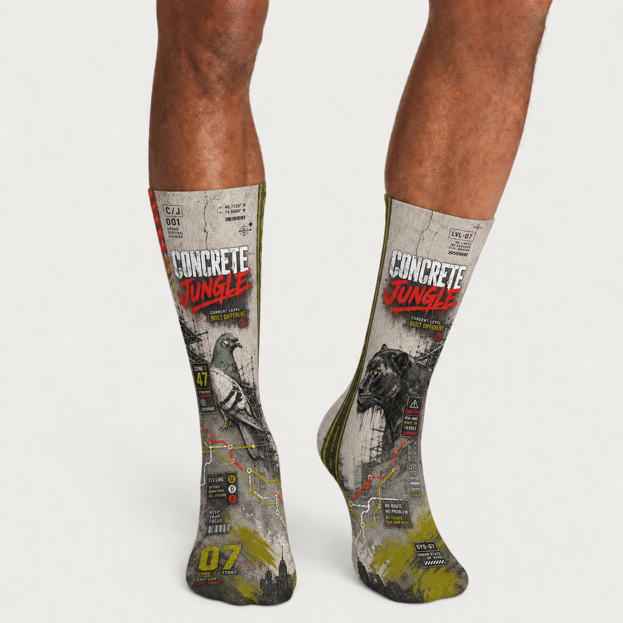 Urban1 Concrete Jungle Socks