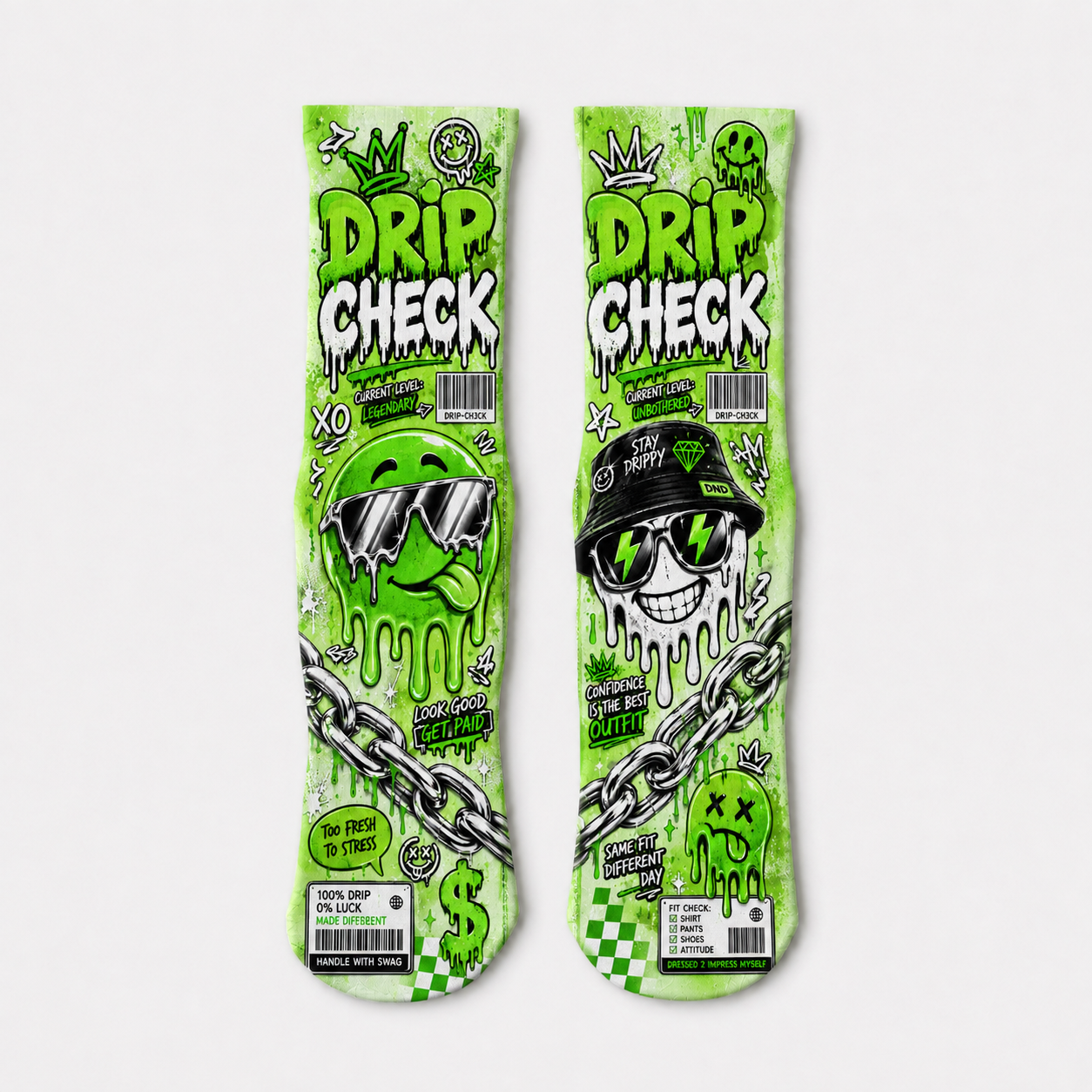 Urban1 Drip Check socks