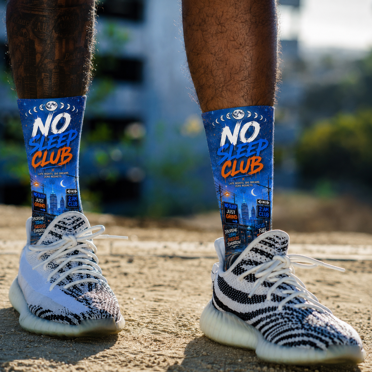 Urban1 No Sleep Club socks