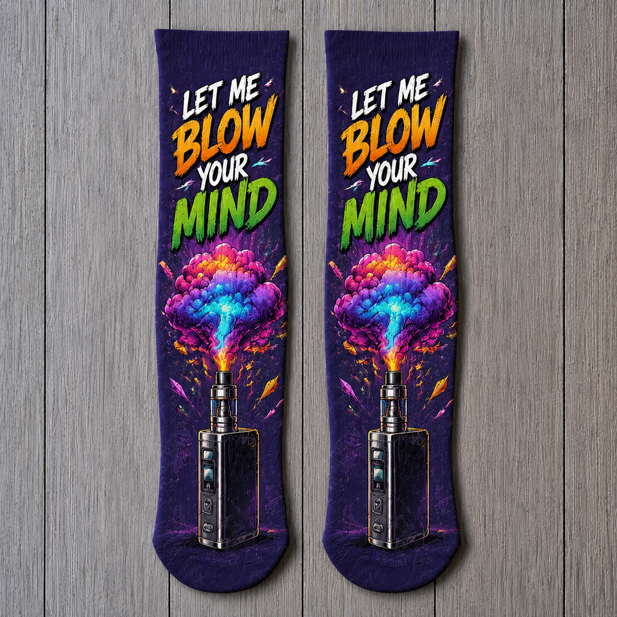 Vape Let Me Blow Your Mind 1 socks