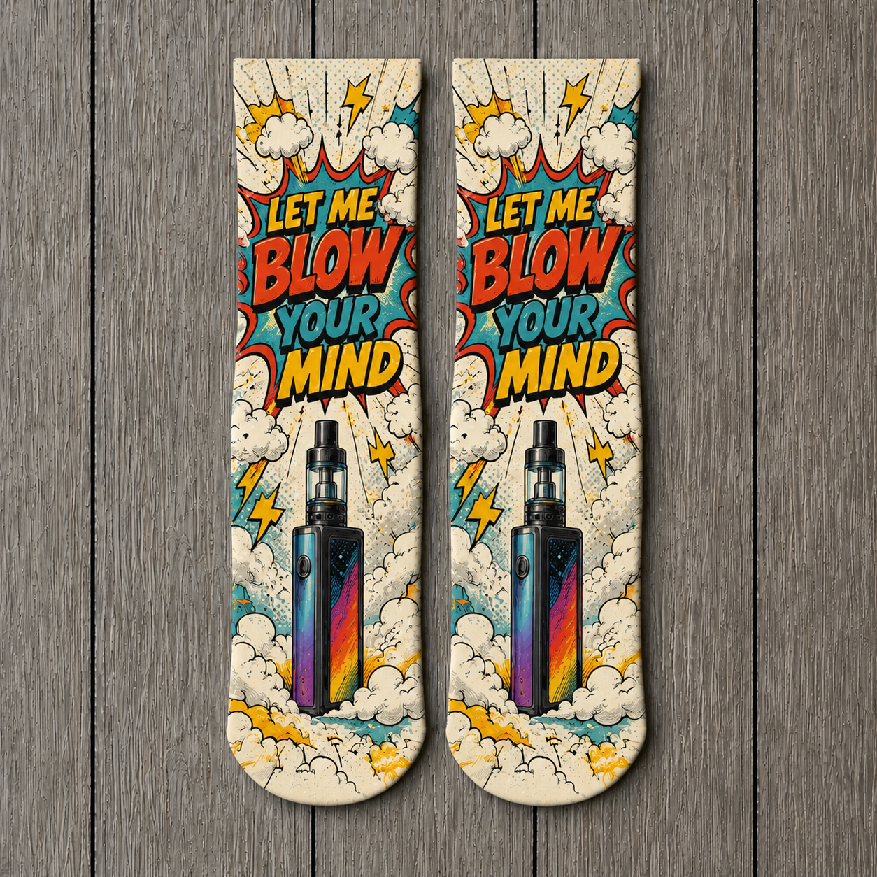 Vape Let Me Blow Your Mind 2 socks