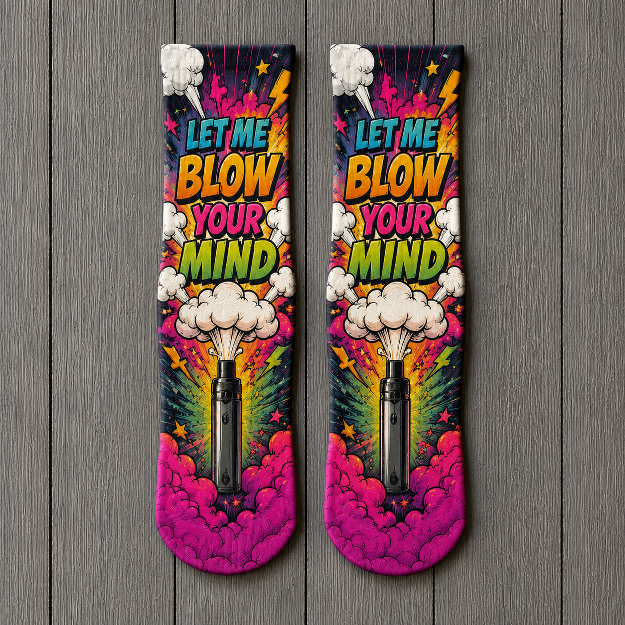 Vape Let Me Blow Your Mind 3 socks