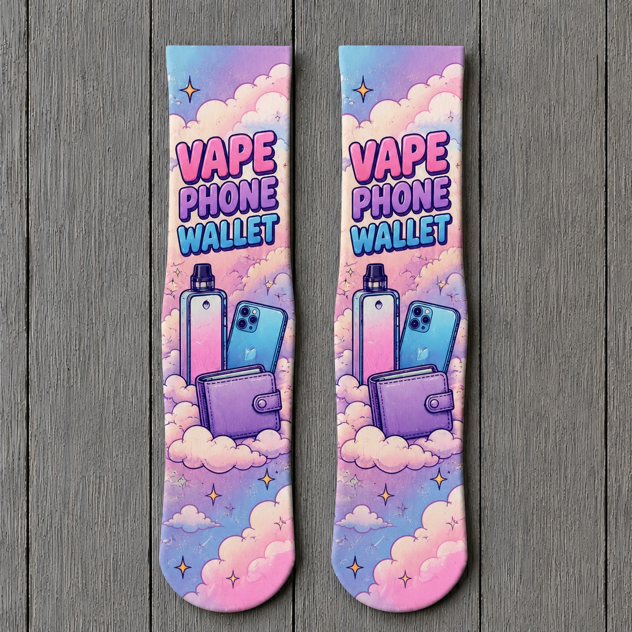 Vape Phone Wallet socks