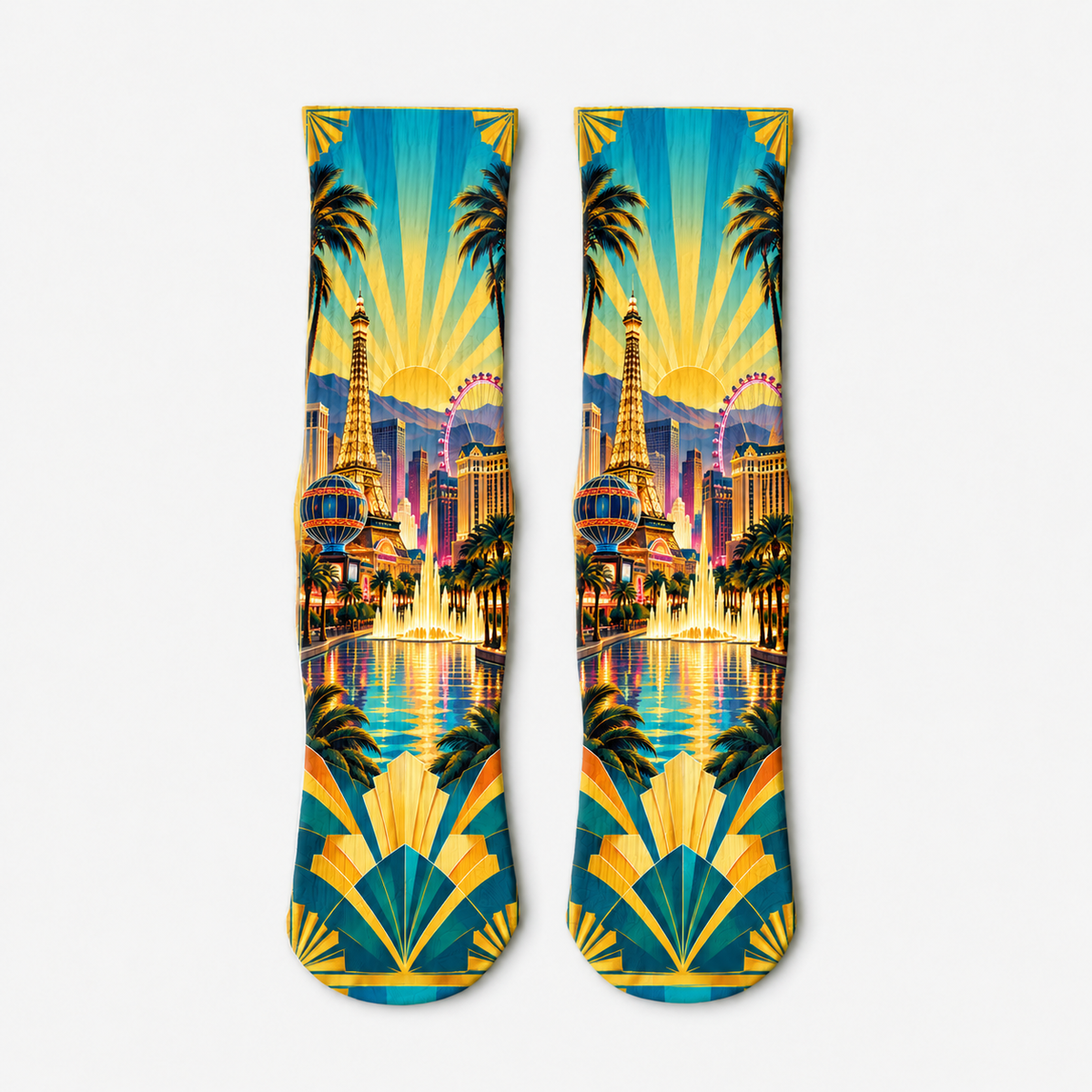 Vegas Art Deco socks