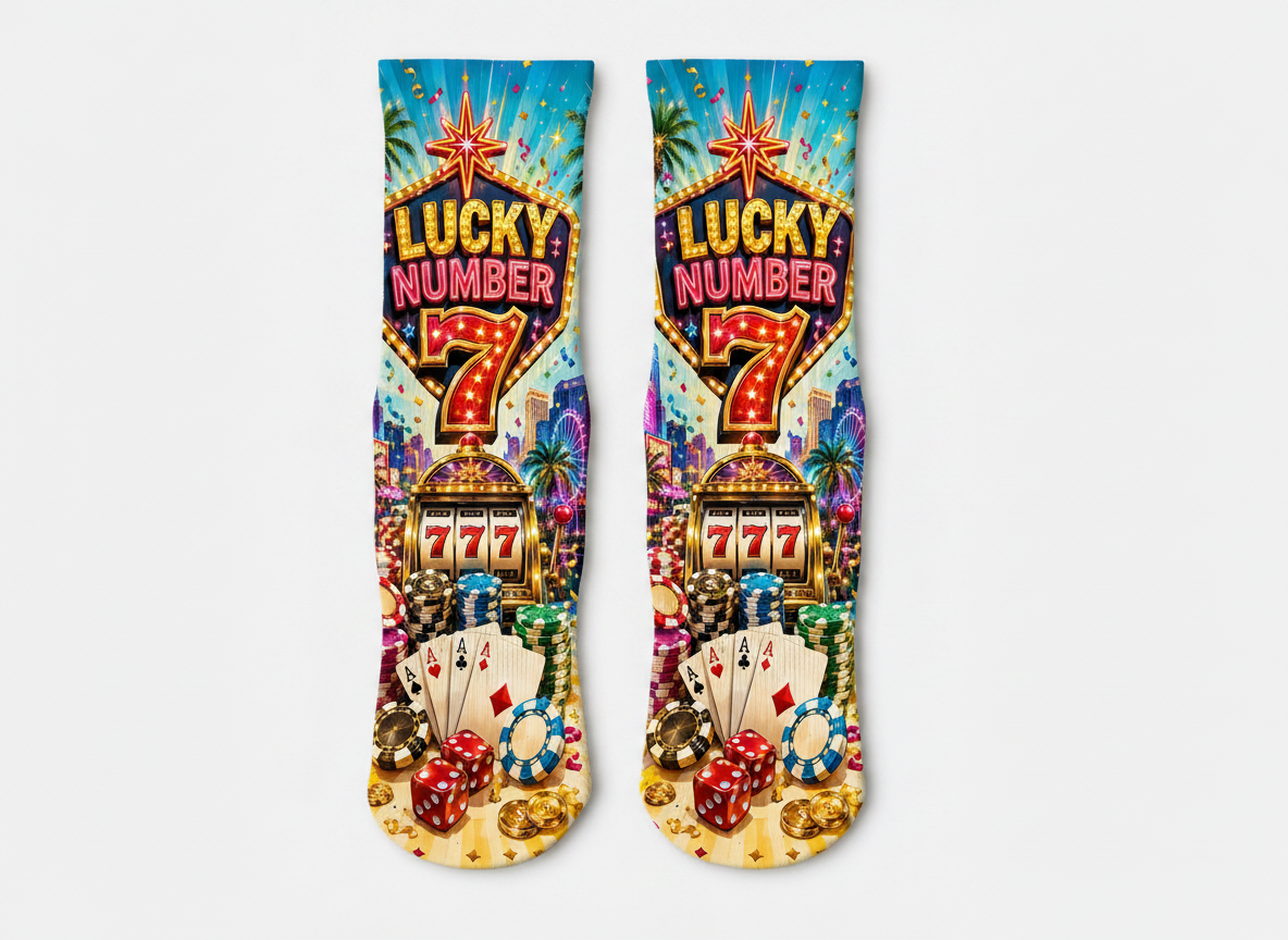 Vegas Lucky Number 7 socks