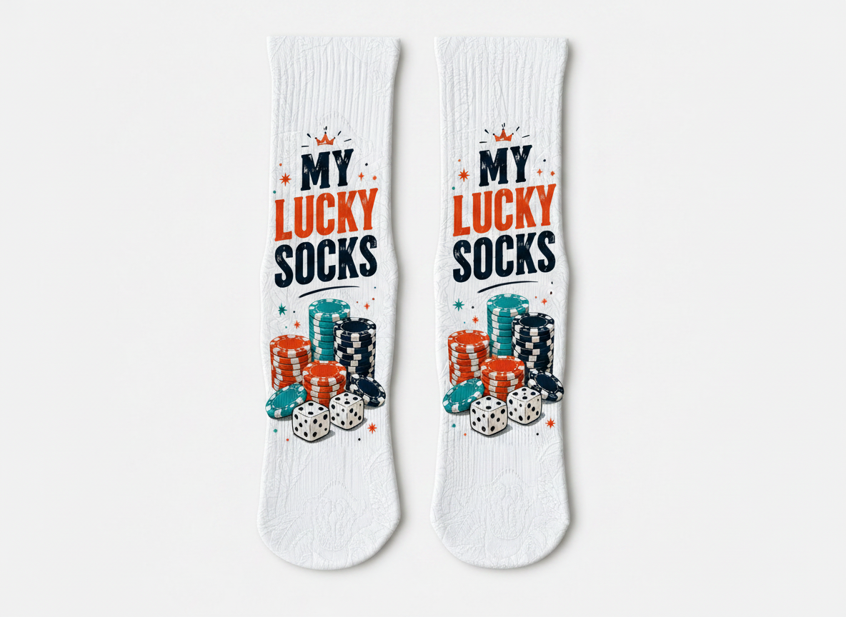 Vegas My Lucky socks