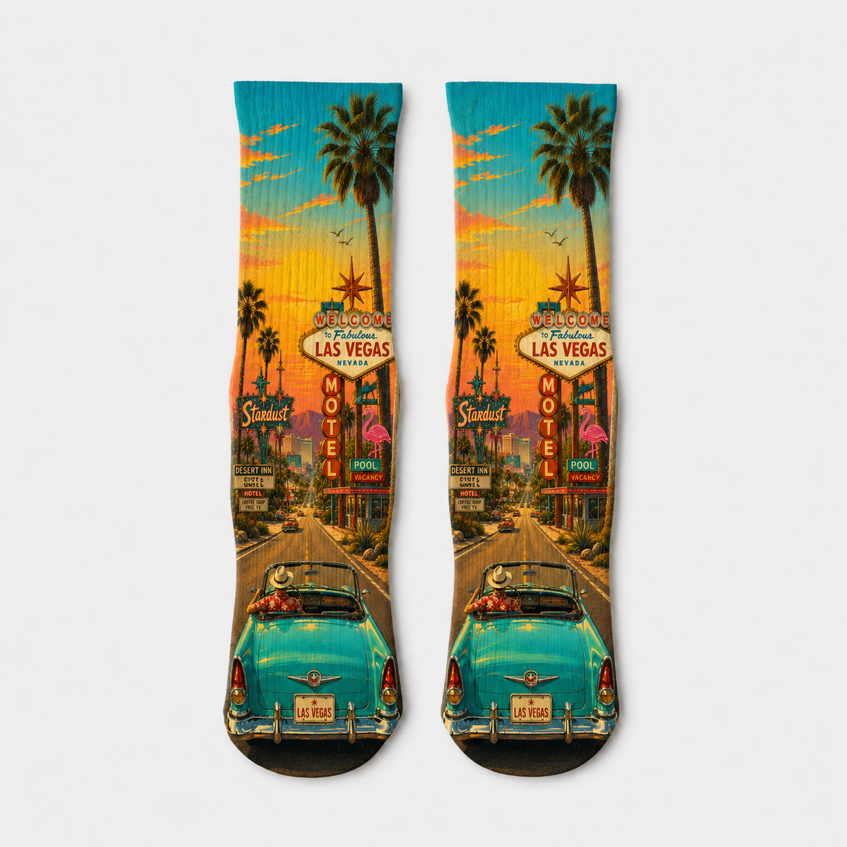 Vegas Vintage Drive socks