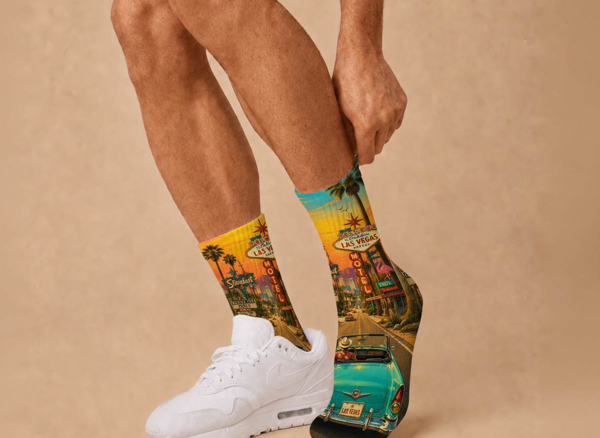 Vegas Vintage Drive socks