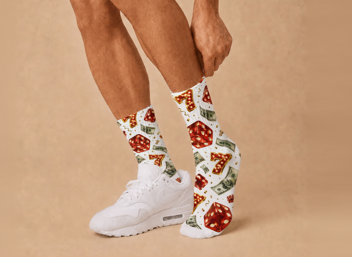Vegas Dice Money socks