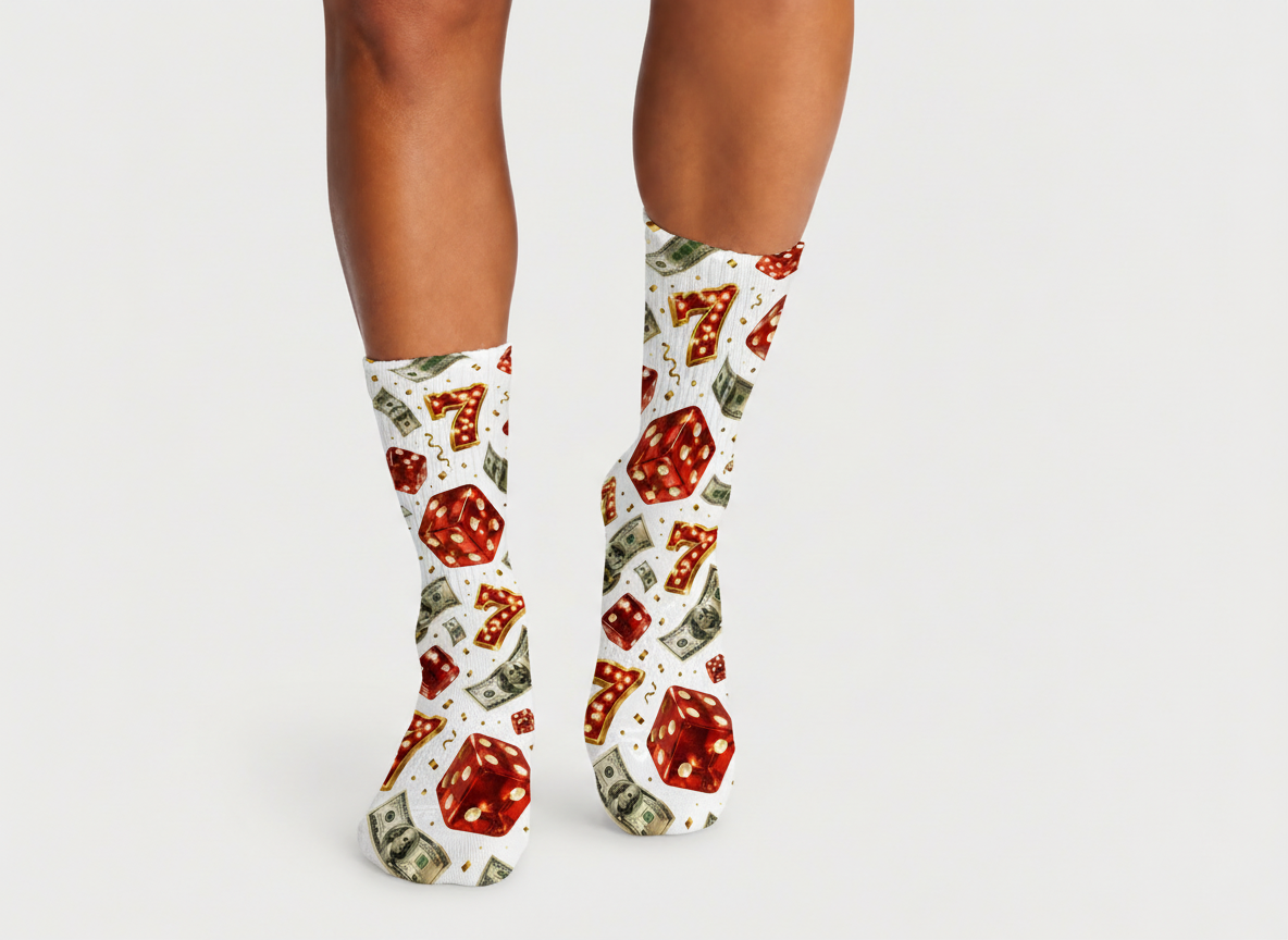 Vegas Dice Money socks