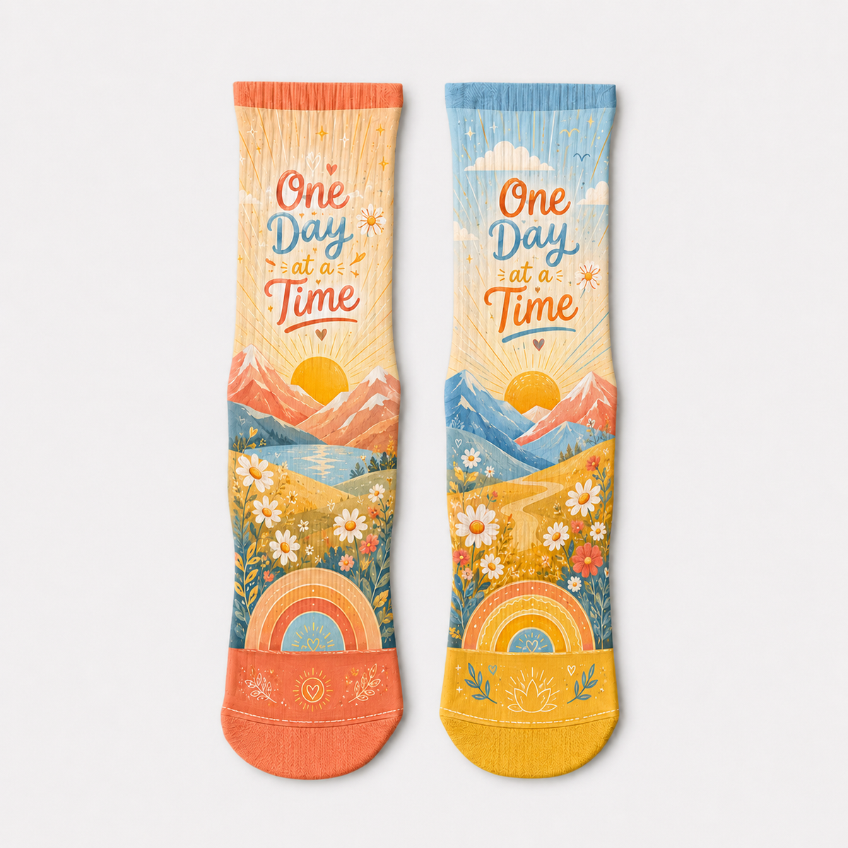 Wellness One Day At A Time socks