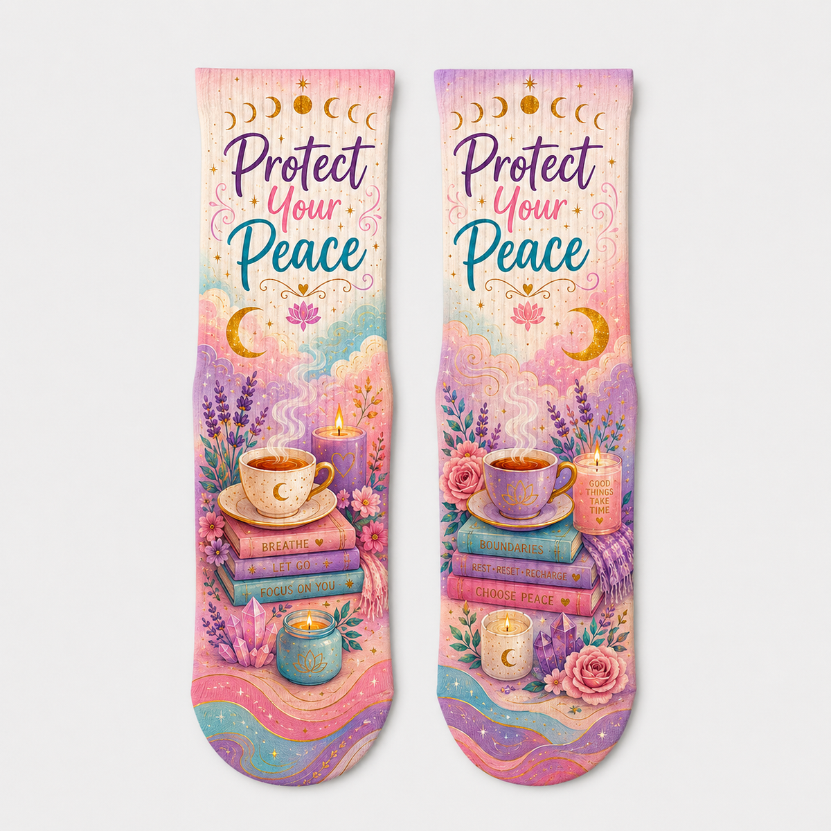 Wellness Protect Your Peace socks