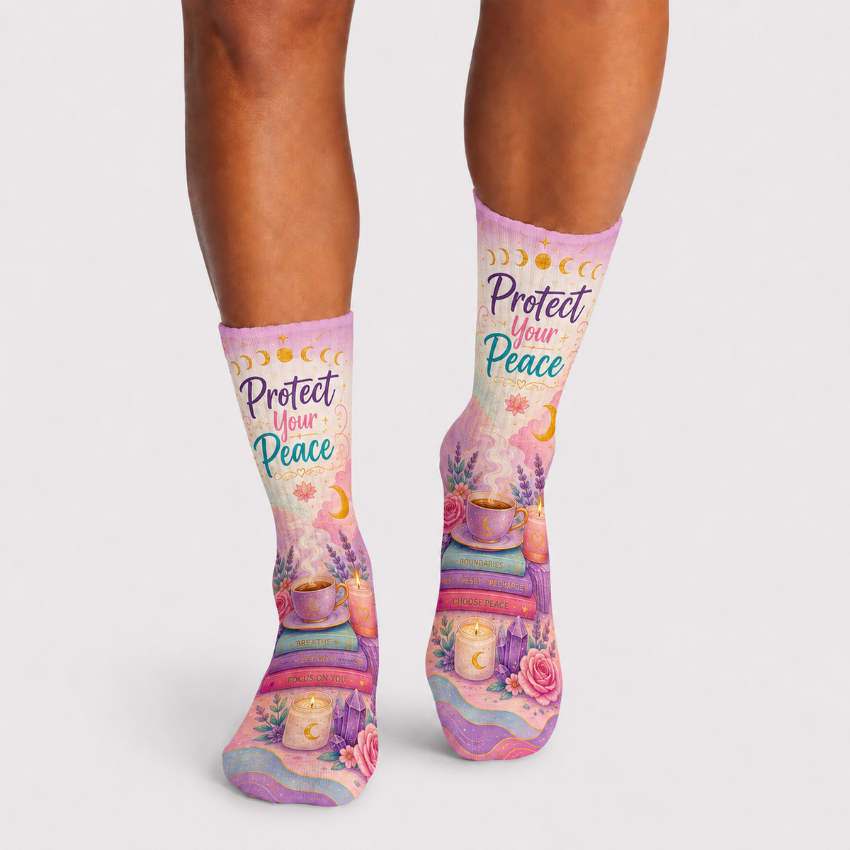 Wellness Protect Your Peace socks