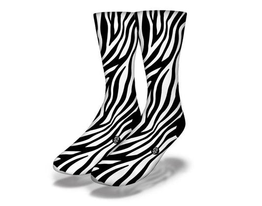 ZEBRA STRIPE Fun Animal Print Socks