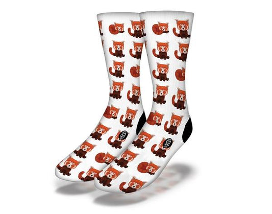 RED PANDA EMOJIS Fun Animal Socks