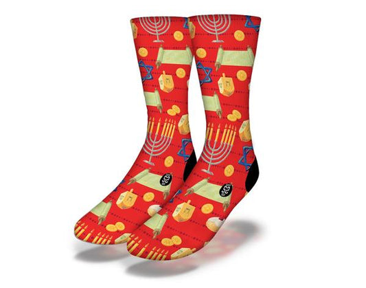 Fun TRADITIONAL HANUKKAH Socks