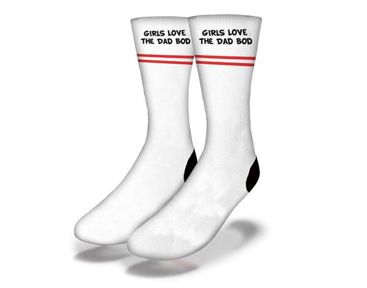 GIRLS LOVE THE DAD BOD Funny Dad Socks