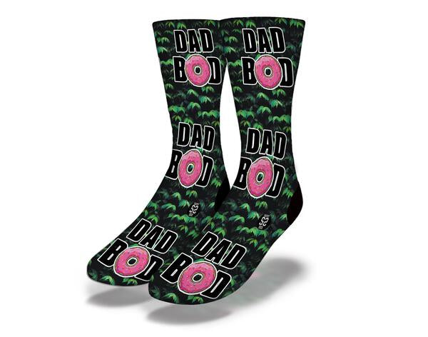 DAD BOD IN THE TREES Funny Dad Socks