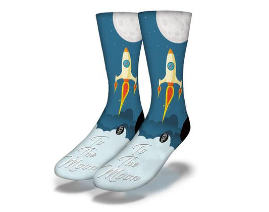 CRYPTO ROCKET TO THE MOON! Funny Crypto Socks