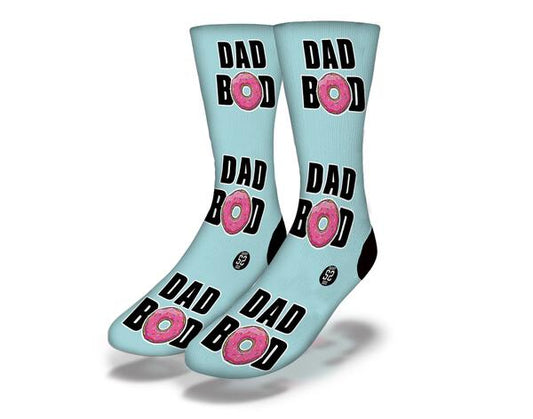 DAD BOD OUT OF THE BLUE Funny Dad Socks