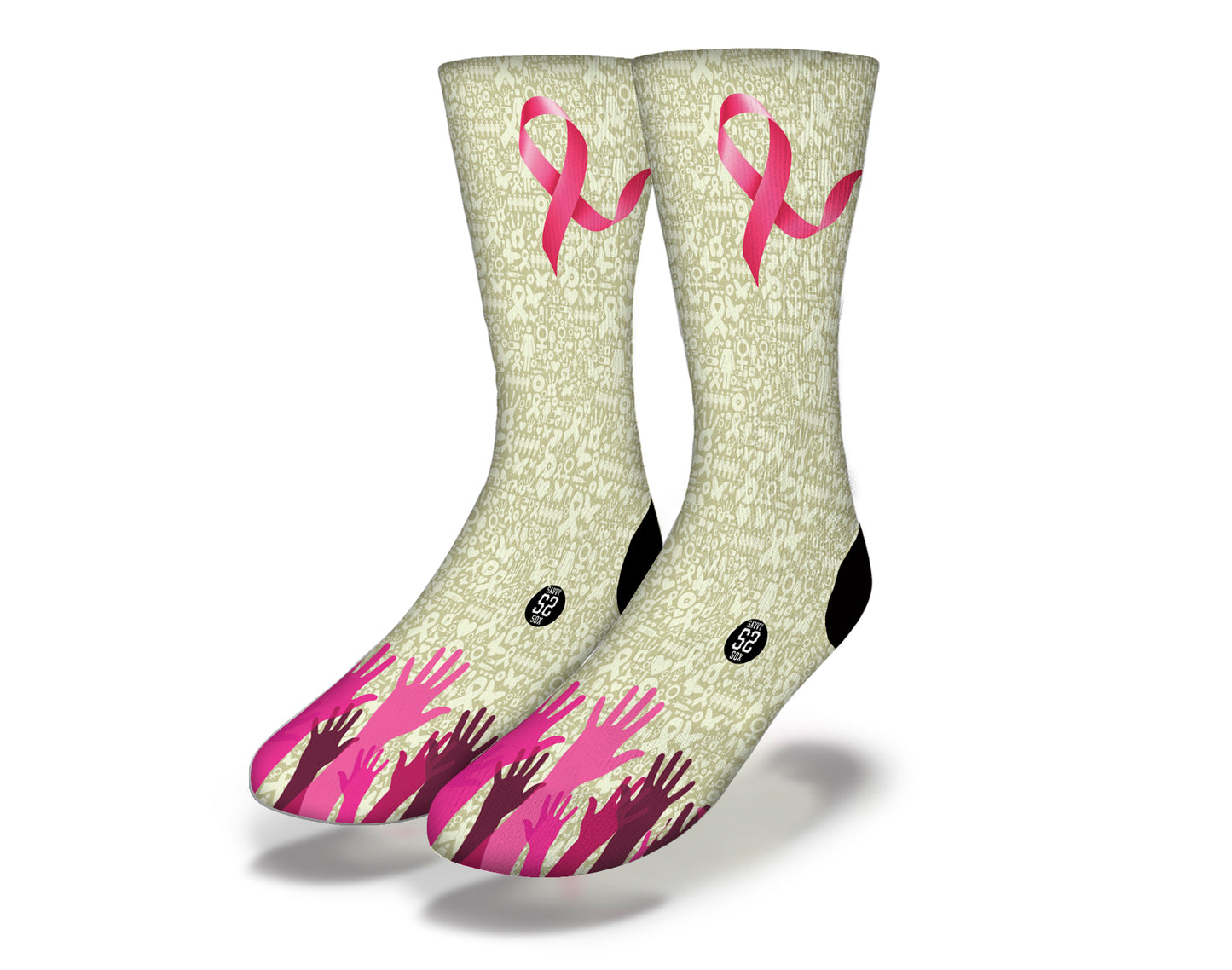 Breast Cancer Awareness (Style 3) Socks